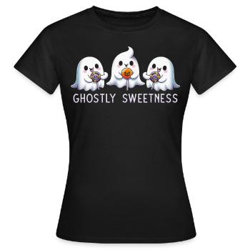 Douceur fantomatique - T-shirt Femme - noir - Devant - AI Model Female 172 dark (172cm)