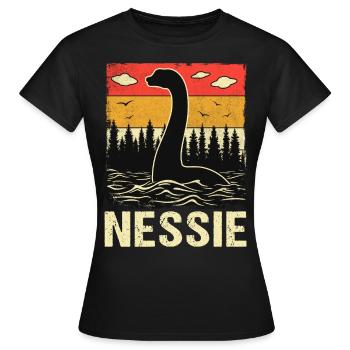 Nessie - Frauen T-Shirt - Schwarz - Vorne - AI Model Female 172 dark (172cm)