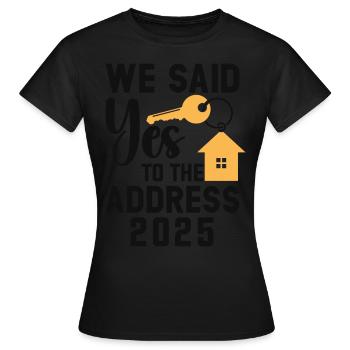 Nous avons dit à l’adresse 2026 - T-shirt Femme - noir - Devant - AI Model Female 172 dark (172cm)
