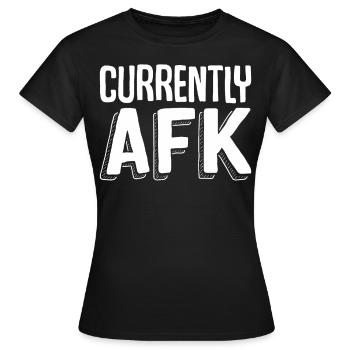 Actuellement AFK - T-shirt Femme - noir - Devant - AI Model Female 172 dark (172cm)