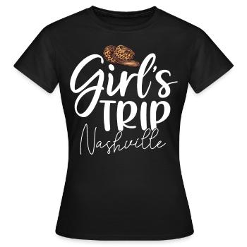 Girls Trip Nashville - Frauen T-Shirt - Schwarz - Vorne - AI Model Female 172 dark (172cm)