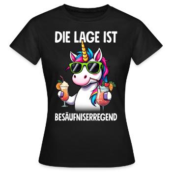 La situation est l’ivresse - T-shirt Femme - noir - Devant - AI Model Female 172 dark (172cm)