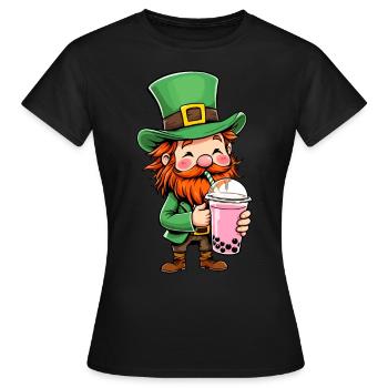Kobold Bubble Tea - T-shirt Femme - noir - Devant - AI Model Female 172 dark (172cm)