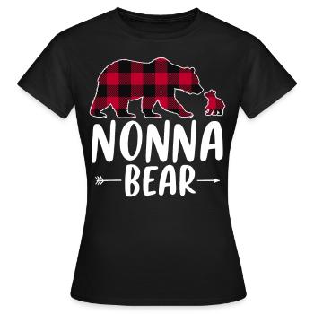 Ours Nonna - T-shirt Femme - noir - Devant - AI Model Female 172 dark (172cm)