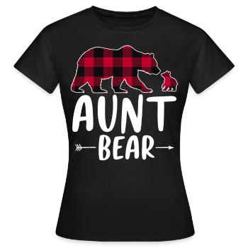 Tante Ours - T-shirt Femme - noir - Devant - AI Model Female 172 dark (172cm)