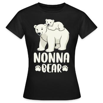 Ours Nonna - T-shirt Femme - noir - Devant - AI Model Female 172 dark (172cm)