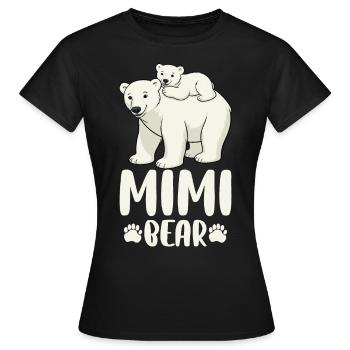 Mimi Bear - Women's T-Shirt - black - Front - AI Model Female 172 dark (172cm)