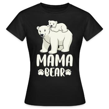 Mama Bear - Women's T-Shirt - black - Front - AI Model Female 172 dark (172cm)