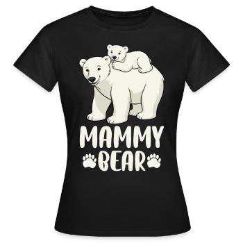 Mammy Bear - Women's T-Shirt - black - Front - AI Model Female 172 dark (172cm)