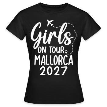Girls On Tour Mallorca 2027 - Women's T-Shirt - black - Front - AI Model Female 172 dark (172cm)