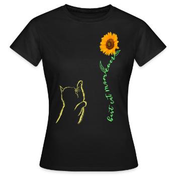Meilleure maman chat de tous les temps - T-shirt Femme - noir - Devant - AI Model Female 172 dark (172cm)