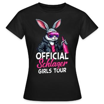 Visite officielle des filles Schlager - T-shirt Femme - noir - Devant - AI Model Female 172 dark (172cm)