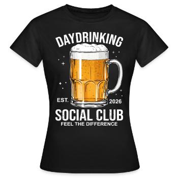 Bière du Social Club 2026 - T-shirt Femme - noir - Devant - AI Model Female 172 dark (172cm)