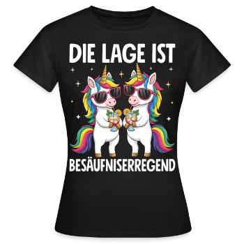 La situation est l’ivresse - T-shirt Femme - noir - Devant - AI Model Female 172 dark (172cm)