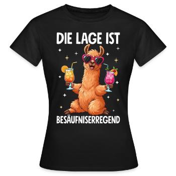 La situation est l’ivresse - T-shirt Femme - noir - Devant - AI Model Female 172 dark (172cm)