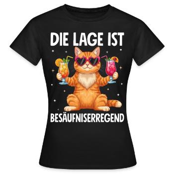 La situation est l’ivresse - T-shirt Femme - noir - Devant - AI Model Female 172 dark (172cm)