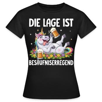 La situation est l’ivresse - T-shirt Femme - noir - Devant - AI Model Female 172 dark (172cm)