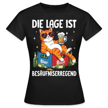 La situation est l’ivresse - T-shirt Femme - noir - Devant - AI Model Female 172 dark (172cm)