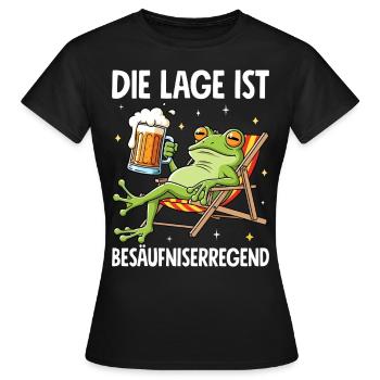 La situation est l’ivresse - T-shirt Femme - noir - Devant - AI Model Female 172 dark (172cm)