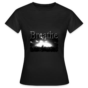 Concert respirer - T-shirt Femme - noir - Devant - AI Model Female 172 dark (172cm)