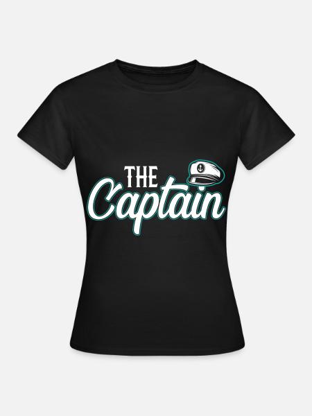 De kapitein - Vrouwen T-shirt - zwart