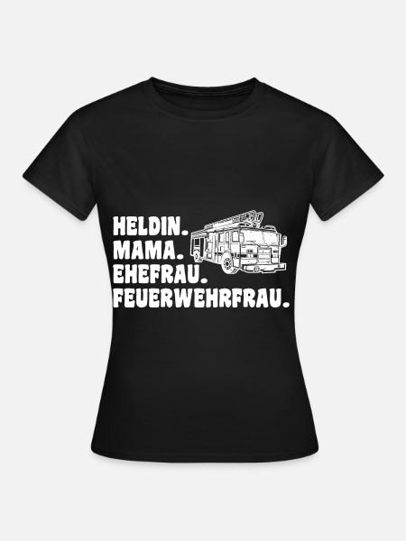 Feuerwehr Feuerwehrfrau - Frauen T-Shirt - Schwarz