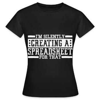 Statistiker und Statistik Und Mathematik - Frauen T-Shirt - Schwarz - Vorne - AI Model Female 172 dark (172cm)