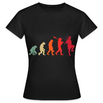 Vintage Dudelsack Sackpfeife Evolution Dudelsack - Frauen T-Shirt - Schwarz - Vorne - AI Model Female 172 dark (172cm)