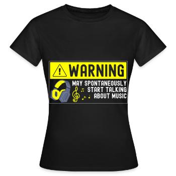Dj Party Songs Genre - T-shirt Femme - noir - Devant - AI Model Female 172 dark (172cm)