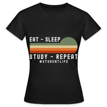 Universität Campus Jura Computer - Frauen T-Shirt - Schwarz - Vorne - AI Model Female 172 dark (172cm)