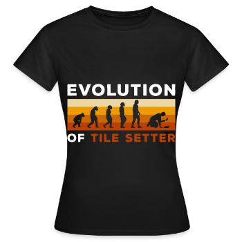 Craftsman Profession Tiler Further training - Women's T-Shirt - black - Front - AI Model Female 172 dark (172cm)