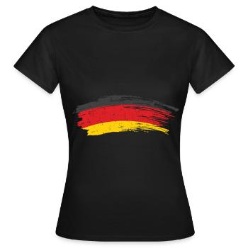 Drapeau Allemagne - T-shirt Femme - noir - Devant - AI Model Female 172 dark (172cm)