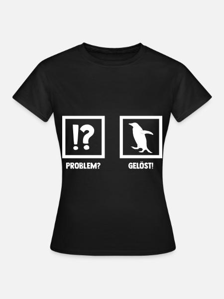 Pinguin - Frauen T-Shirt - Schwarz