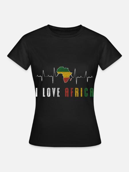 Afrika Naturschutz - Frauen T-Shirt - Schwarz