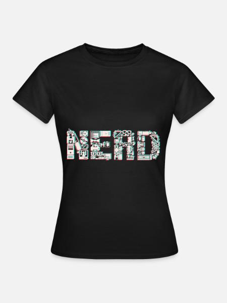 NERD 3D - Frauen T-Shirt - Schwarz