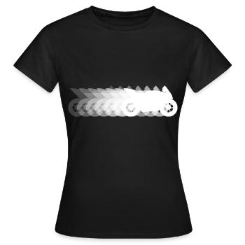 Motorrad Schatten Moto Rennmaschine - Frauen T-Shirt - Schwarz - Vorne - AI Model Female 172 dark (172cm)