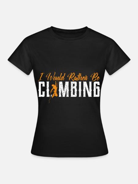 Rock Climbing - Frauen T-Shirt - Schwarz