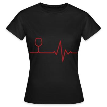 vin - T-shirt Femme - noir - Devant - AI Model Female 172 dark (172cm)