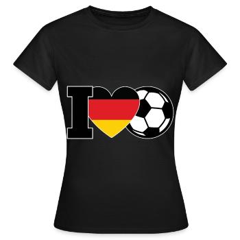 Footballeurs Équipe de football Football - T-shirt Femme - noir - Devant - AI Model Female 172 dark (172cm)