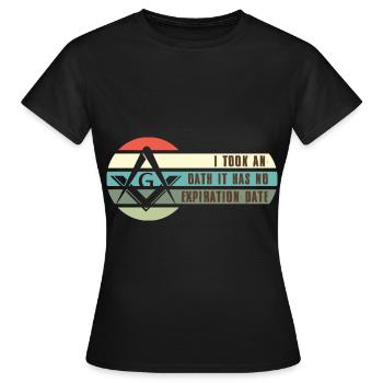Freimaurer Winkel & Zirkel FREEMASON Prince Hall - Frauen T-Shirt - Schwarz - Vorne - AI Model Female 172 dark (172cm)