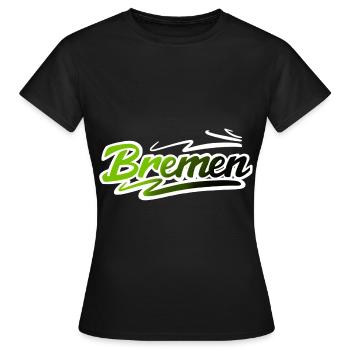 Brême - T-shirt Femme - noir - Devant - AI Model Female 172 dark (172cm)