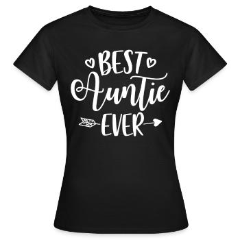 Meilleure tante pour toujours - Meilleure tante jamais meilleure tante - T-shirt Femme - noir - Devant - AI Model Female 172 dark (172cm)
