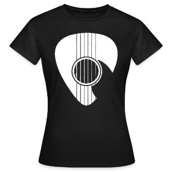 guitar player - Women's T-Shirt - black - Front - AI Model Female 172 dark (172cm)