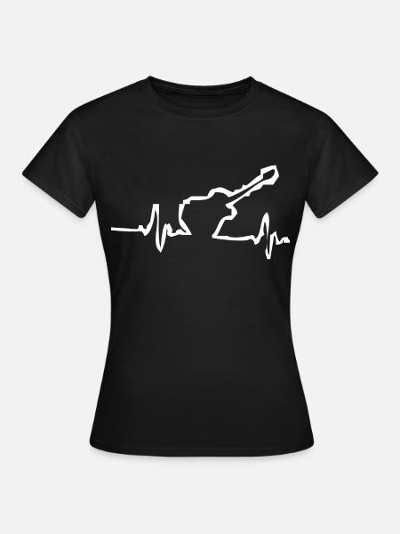 gitarist - Vrouwen T-shirt - zwart