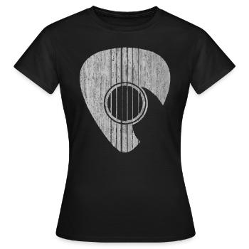 guitar player - Women's T-Shirt - black - Front - AI Model Female 172 dark (172cm)