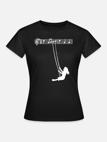 music notes - Frauen T-Shirt - Schwarz