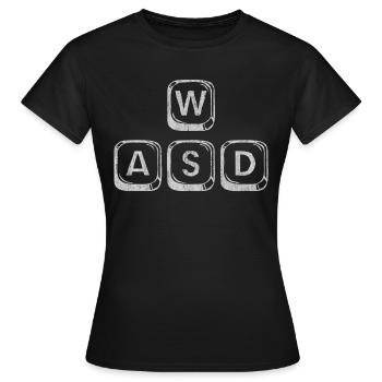 online gaming - Frauen T-Shirt - Schwarz - Vorne - AI Model Female 172 dark (172cm)