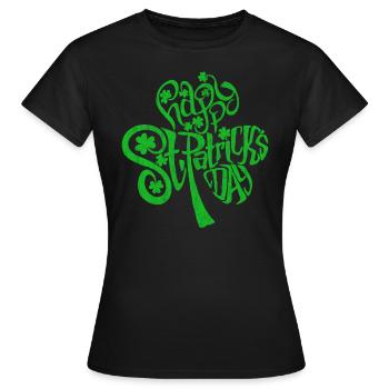St. Patricks Day - Frauen T-Shirt - Schwarz - Vorne - AI Model Female 172 dark (172cm)
