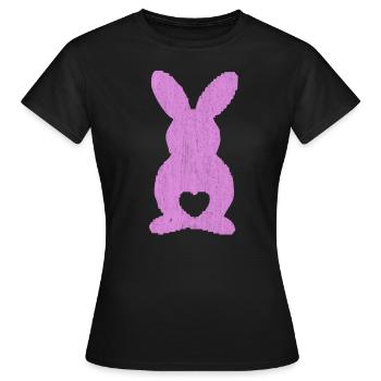 Osterhase - Frauen T-Shirt - Schwarz - Vorne - AI Model Female 172 dark (172cm)
