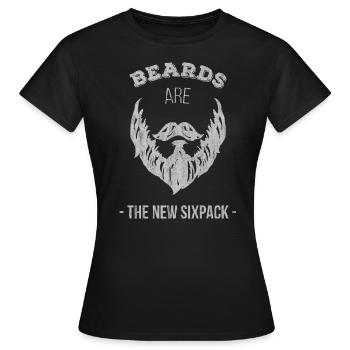 Bart - Frauen T-Shirt - Schwarz - Vorne - AI Model Female 172 dark (172cm)